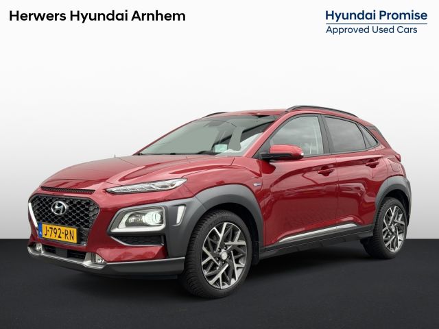 Hyundai Kona 1.6 GDI HEV Premium Eerste eigenaar / Dealeronderhouden/ Leder / Elek. Bedienbare Voorstoelen / Stoel- & Stuurverwarming voor + achter  / Stoelverkoeling /  KRELL Audio /  NL Auto  / 1.300 KG Trekgewicht / Led Verlichting /