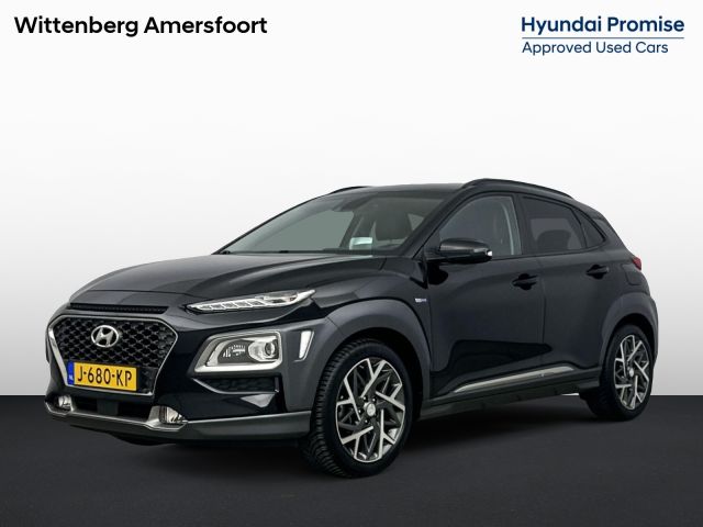 Hyundai Kona 1.6 GDI HEV Premium Sky | Schuifdak | Leer | Trekhaak | El. bed. stoelen | Stoelventilatie |