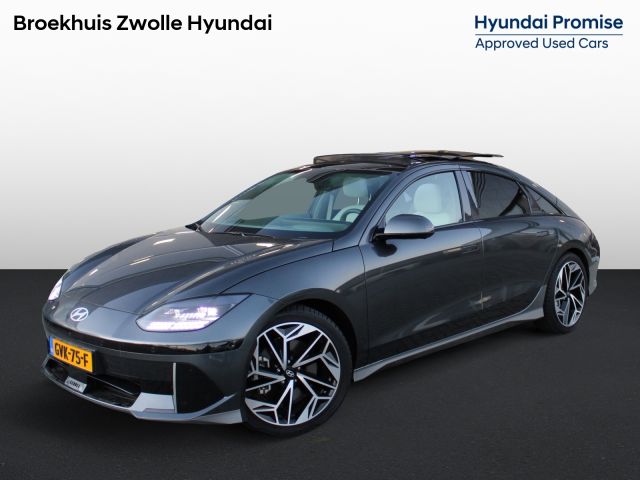 Hyundai IONIQ 6 Lounge Sky 77.4 kWh | Trekhaak |  Leder | 360 camera | Elektrische voorstoelen met geheugenfunctie | Parkeersensoren voor en achter |