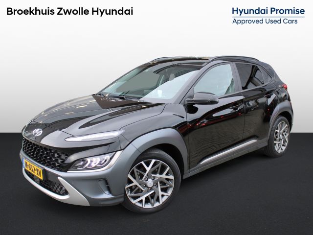 Hyundai Kona 1.6 GDI HEV Premium | Parkeersensoren voor en achter | Achteruitrijcamera | Lederen bekleding | Elektrische stoelbediening |