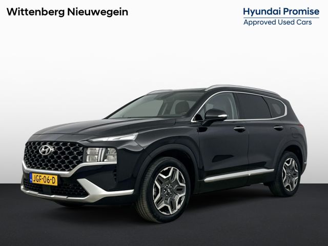 Hyundai Santa Fe 1.6 T-GDI HEV Premium Plus Sky 7p. | Panorama schuif/kanteldak |  7persoons | lederen bekleding | Navigatie, Apple Carplay Androidauto |