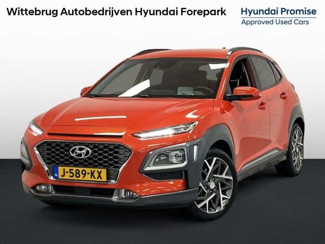 Hyundai Kona 1.6 GDI HEV Premium LEDER | 18 INCH VELGEN | FULL LED | KEYLESS | ZEER COMPLETE AUTO!