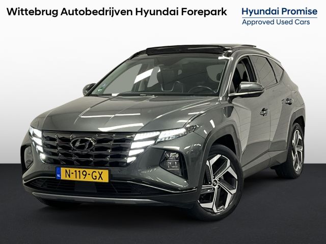 Hyundai Tucson 1.6 T-GDI HEV Premium Sky TREKHAAK 1650 KG TREKGEWICHT! | PANORAMADAK | LEDER | BOMVOL OPTIES!