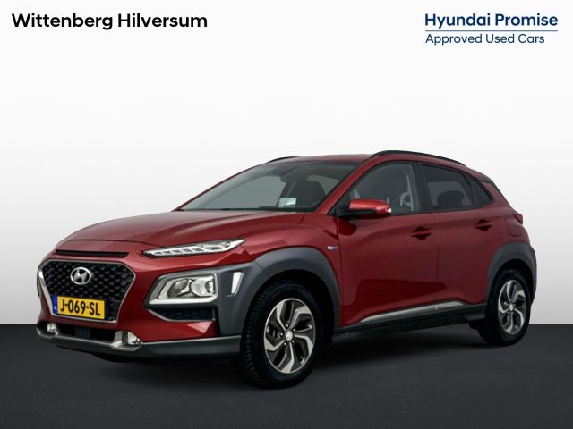 Hyundai Kona 1.6 GDI HEV FASHION | TREKHAAK | ALL SEASONS | NAVI | CAMERA | CRUISE | PRIVACY GLASS | 16'' LM VELGEN | AUTOMAAT | HYBRID |