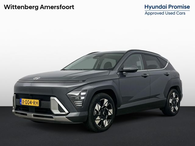 Hyundai Kona 1.6 GDI HEV Premium | Leer | Memory | Trekhaak | Trekgewicht 1300kg | 360 Camera | El. bed. achterklep | Stoelventilatie |