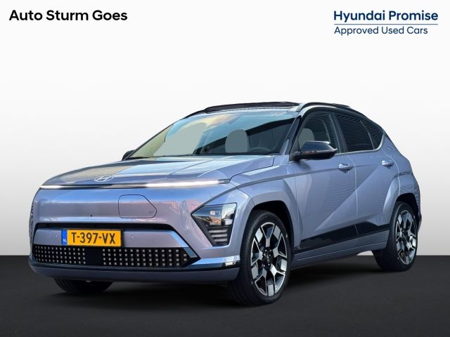 Hyundai Kona Electric Premium Sky 65.4 kWh SoH 99% NL-Auto + 1e Eigenaar, Meest Luxe Uitvoering!