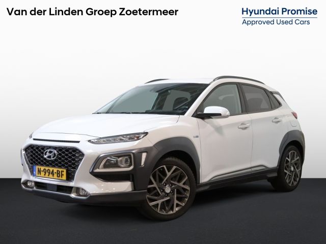 Hyundai Kona 1.6 GDI HEV Fashion | Trekhaak | Half leder | 18" | Clima "RIJKL