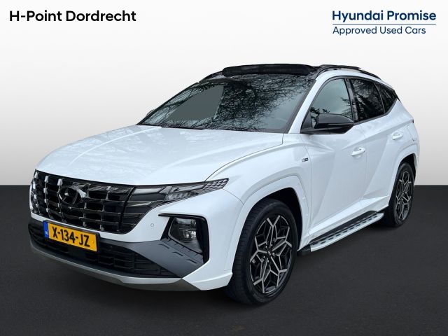 Hyundai Tucson N Line Sky 1.6 T-GDI HEV 230pk | SCHUIF/KANTELDAK | ALCANTARA BEKLEDING | STOELVENTILATIE & VERWARMING | 360° CAMERA | ADAPTIVE CRUISE | ELEKTR. VERSTELBARE STOELEN |