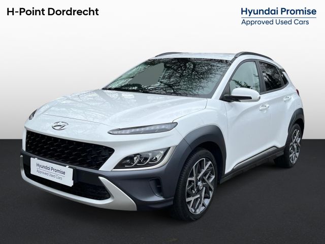 Hyundai Kona Fashion 1.6 GDI HEV 140pk | PREMIUM LEDEREN INTERIEUR | CLIMA | APPLE CARPLAY / ANDROID AUTO | ELEK. VERSTELBARE STOELEN | DODEHOEKBEW. |