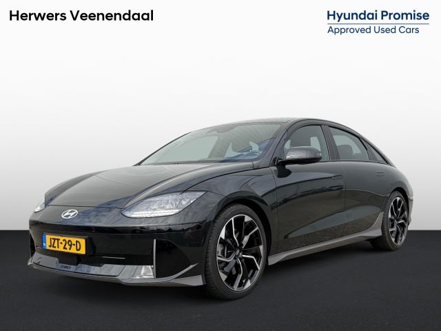 Hyundai IONIQ 6 Connect 77.4 kWh / SOH 100%/ Warmtepomp / CCS snellader / Fabrieksgarantie tot 1-2030 / 8 Jaar Batterij Garantie / Camera / 1.500 KG Trekgewicht / Adaptieve Cruise / Stoel, Stuur & achterbank Verwarming / Apple carplay/Android auto /