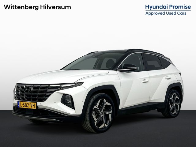 Hyundai Tucson 1.6 T-GDI PHEV PREMIUM 4WD | TWO TONE | TREKHAAK AFNEEMBAAR | NAVI | LEDER | CLIMA | CRUISE ADAPT. | 360 CAMERA | 19'' LM VELGEN | ELEKTRISCHE ACHTERKLEP | STOEL - & STUURVERWARMING | PLUG IN HYBRID |