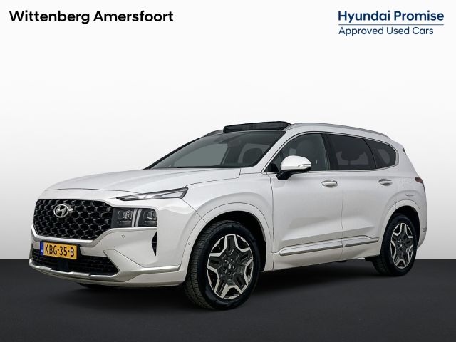 Hyundai Santa Fe 1.6 T-GDI HEV Premium Plus Sky 7persoons 4WD | Panoramadak | Leer | Memory | Stoelventilatie | 360 Camera | Head-up display |