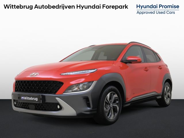 Hyundai Kona 1.6 GDI HEV Fashion NAVIGATIE | GETINT GLAS | LICHTMEATLEN VELGEN | NETTE AUTO!