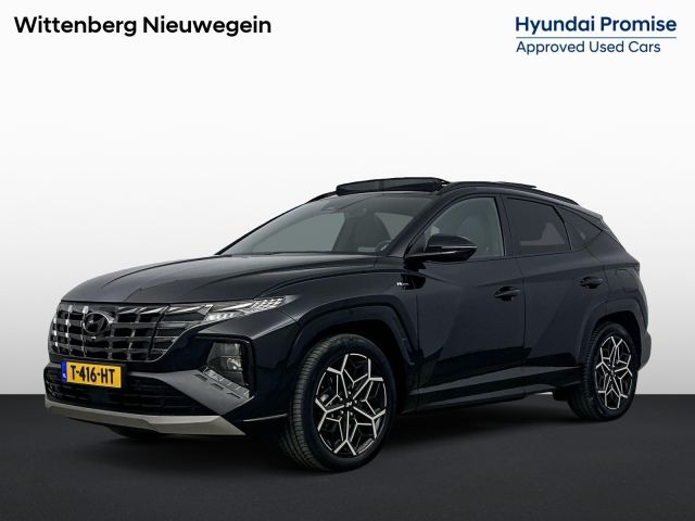 Hyundai Tucson 1.6 T-GDI PHEV N Line Sky 4WD | Schuif/kantel dak | Achteruitrij camera | Elektrische stoelen | Dodehoek detectie | Navigatie | Stoelverwarming & verkoeling |