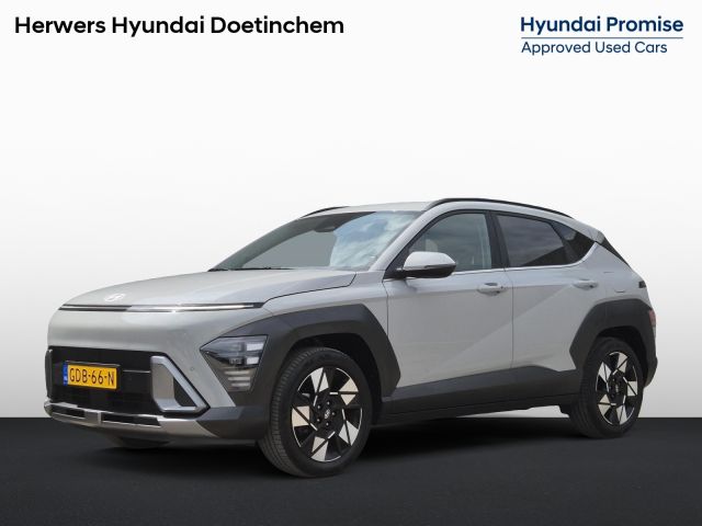 Hyundai Kona 1.6 GDI HEV Comfort Smart / Dealer onderhouden / Fabrieksgarantie tot 06-2029 / Trekgewicht 1300 kg / Stuur- & Stoelverwarming / Achteruitrijcamera / Elektrische achterklep / Adaptief cruise control / Keyless Entry/Start / Apple Carplay Android Auto / Climate control /