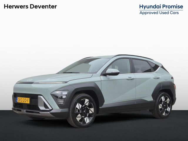 Hyundai Kona 1.6 GDI HEV Comfort Smart / Fabrieksgarantie tot 10-2029 / Dealer Onderhouden / Eerste Eigenaar / Navigatie / Trekgewicht 1300 kg / Stuur- & Stoelverwarming / Achteruitrijcamera / Elektrische achterklep / Adaptief cruise control / Apple Carplay Android Auto /