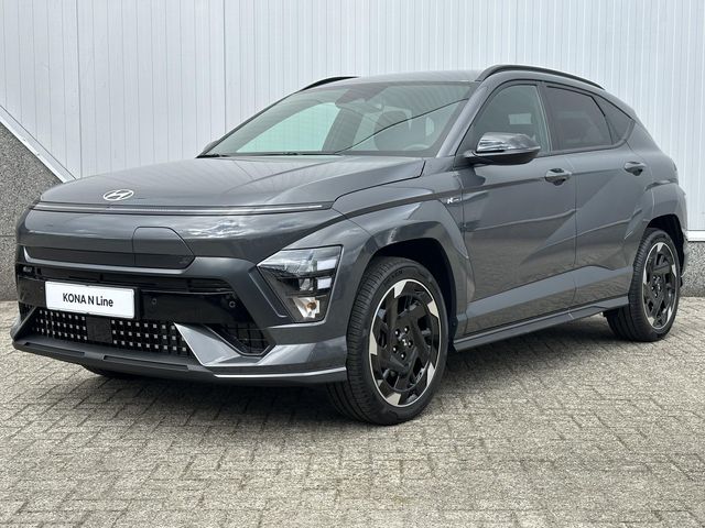 Hyundai Kona Electric N Line Business 64.8 kWh ** Nu met gratis Trekhaak of All-season banden + € 2.500 Voordeel ** Nieuw uit voorraad leverbaar ** / Snel Leverbaar / Navigatie / Cruise Control Adaptief / Airco Automatisch /