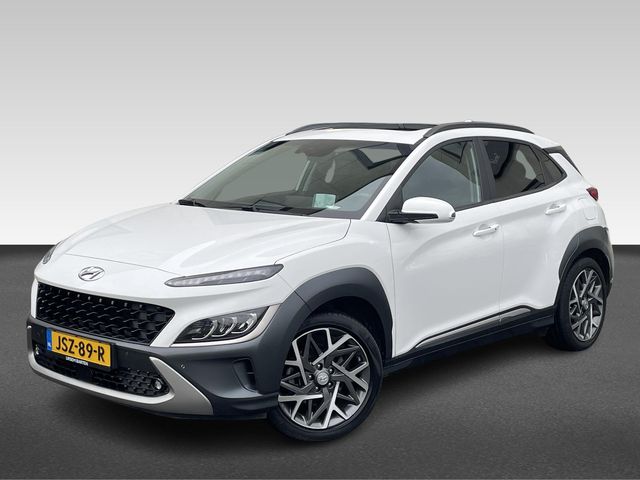 Hyundai Kona 1.6 HEV Premium Sky | Schuifkanteldak | Leder