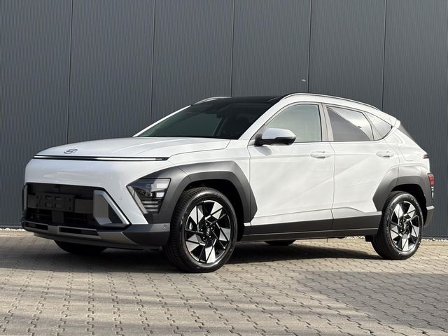 Hyundai Kona 1.6 GDI HEV Premium Sky ** Nu met gratis Trekhaak of All-season banden + € 2.500 Voordeel ** Nieuw uit voorraad leverbaar **/ Uit Voorraad Leverbaar / Schuifkanteldak / Climate Control / Navigatie /