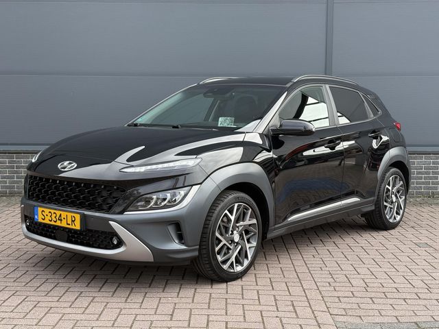 Hyundai Kona 1.6 GDI HEV Premium / Dealer Onderhouden / Trekhaak /  Apple Carplay/Android Auto / Clima / Leder / Keyless / Krell Audio / Camera / Bluetooth / Stoelverwarming + Verkoeling / Stuurverwarming /