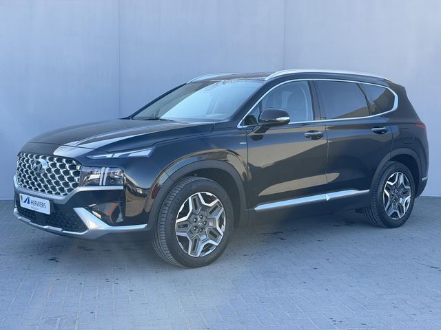 Hyundai Santa Fe 1.6 T-GDI PHEV Premium Automaat / Fabrieksgarantie tot 12-2027 / Dealer Onderhouden / HUD / Lederen Bekleding / Dodehoek Detectie / Elektr. Stoelen met Memory / Stoel & Stuurwiel Verwarming / Stoel Ventilatie / Adaptieve Cruise Control / 360 Camera / Achterbank Verwarming / Navigatie / Clima /