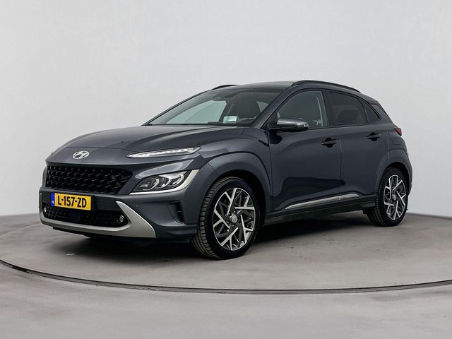 Hyundai Kona 1.6 GDI HEV PREMIUM SKY | TREKHAAK | SCHUIFDAK | LEDER | NAVI | CLIMA | CRUISE ADAPT. | CAMERA | 18'' LM VELGEN | APPLE CAR PLAY & ANDROID AUTO |