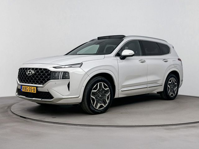 Hyundai Santa Fe 1.6 T-GDI HEV Premium Plus Sky 7persoons 4WD | Panoramadak | Leer | Memory | Stoelventilatie | 360 Camera | Head-up display |