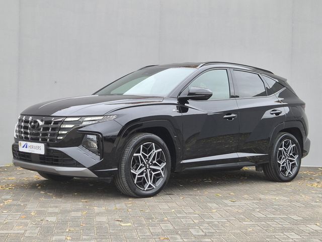 Hyundai Tucson 1.6 T-GDI PHEV Plug-in N Line 4WD Automaat / Apple Carplay Android Auto / Trekgewicht 1350 kg / Elektrische achterklep / Stuur-, Stoel en Achterbankverwarming / Rondomzicht camera / Stoelventilatie /