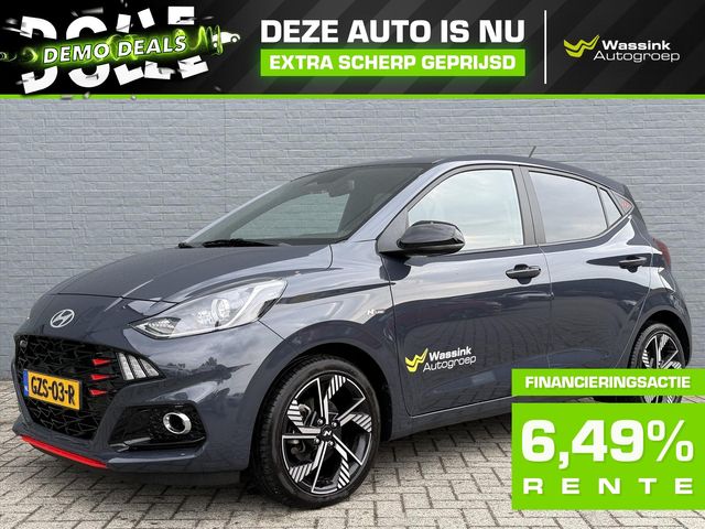 Hyundai i10 New DEMO DEAL | 1.0 T-GDI 90pk N Line I 5 zits I Navigatie I Stoel & Stuurverwarming | Climate Control | Camera | Parkeersensoren | 16 Inch Velgen